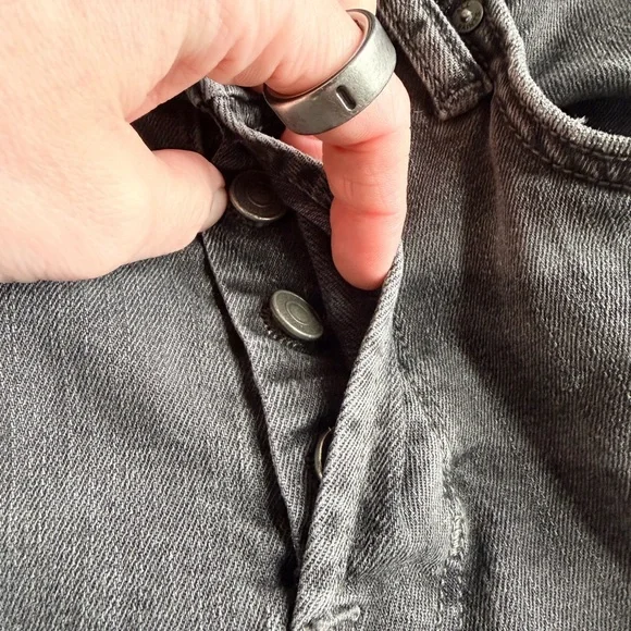 AllSaints Cigarette Jean in Black Wash Size 30 - Picture 3 of 7